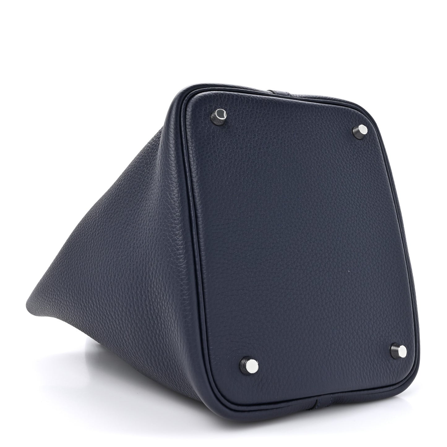 Taurillon Clemence Matte Alligator Picotin Lock Touch 22 Bleu Nuit