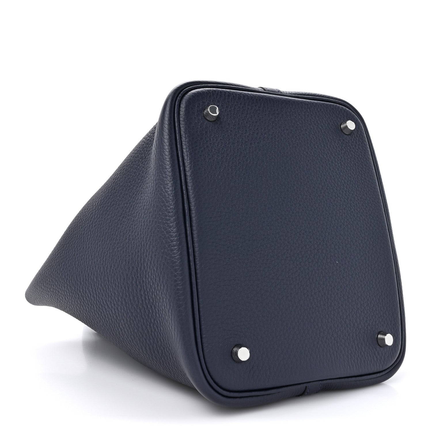 Hermes Taurillon Clemence Matte Alligator Picotin Lock Touch 22 Bleu Nuit 4 of 11
