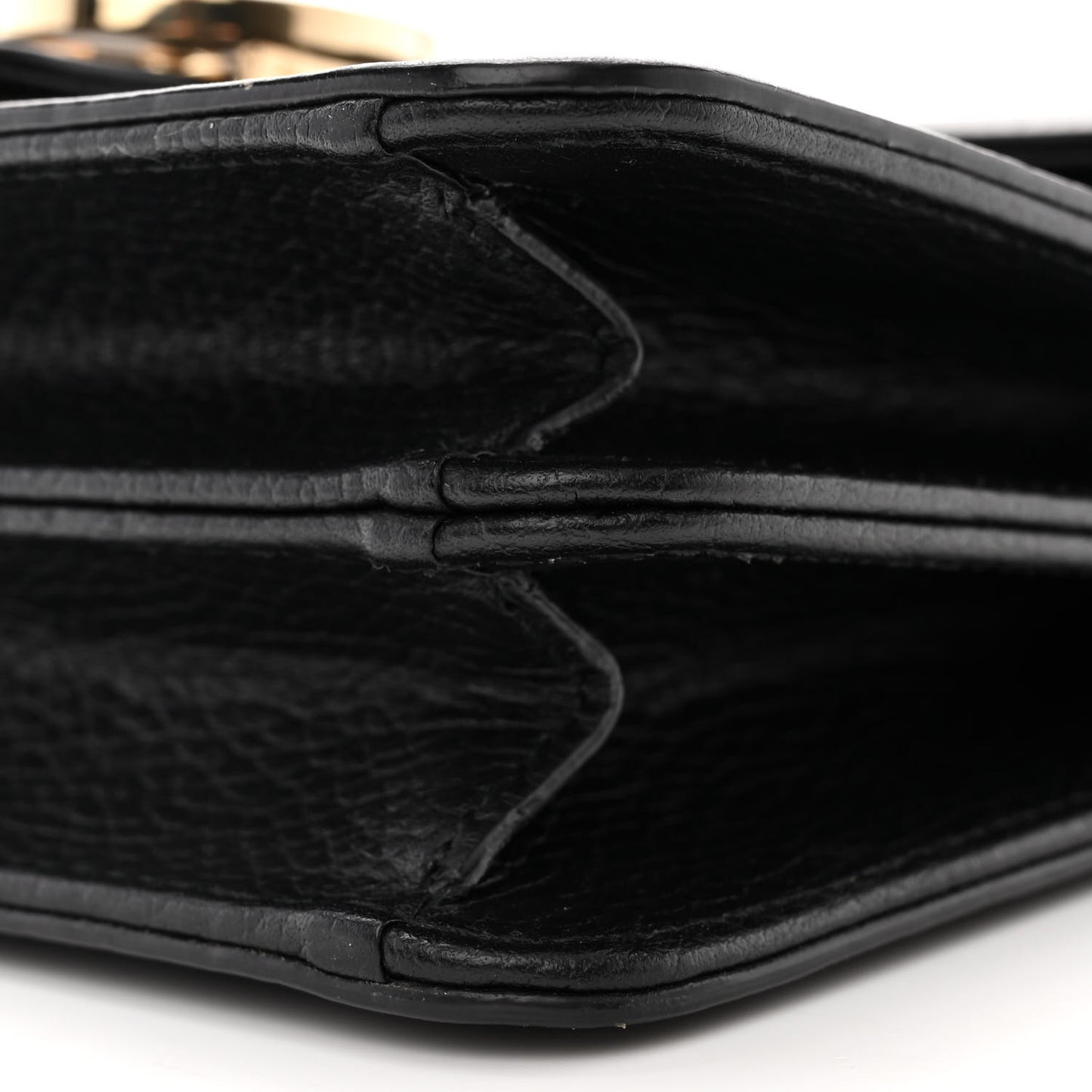 Dollar Calfskin Small Interlocking G Shoulder Bag Black