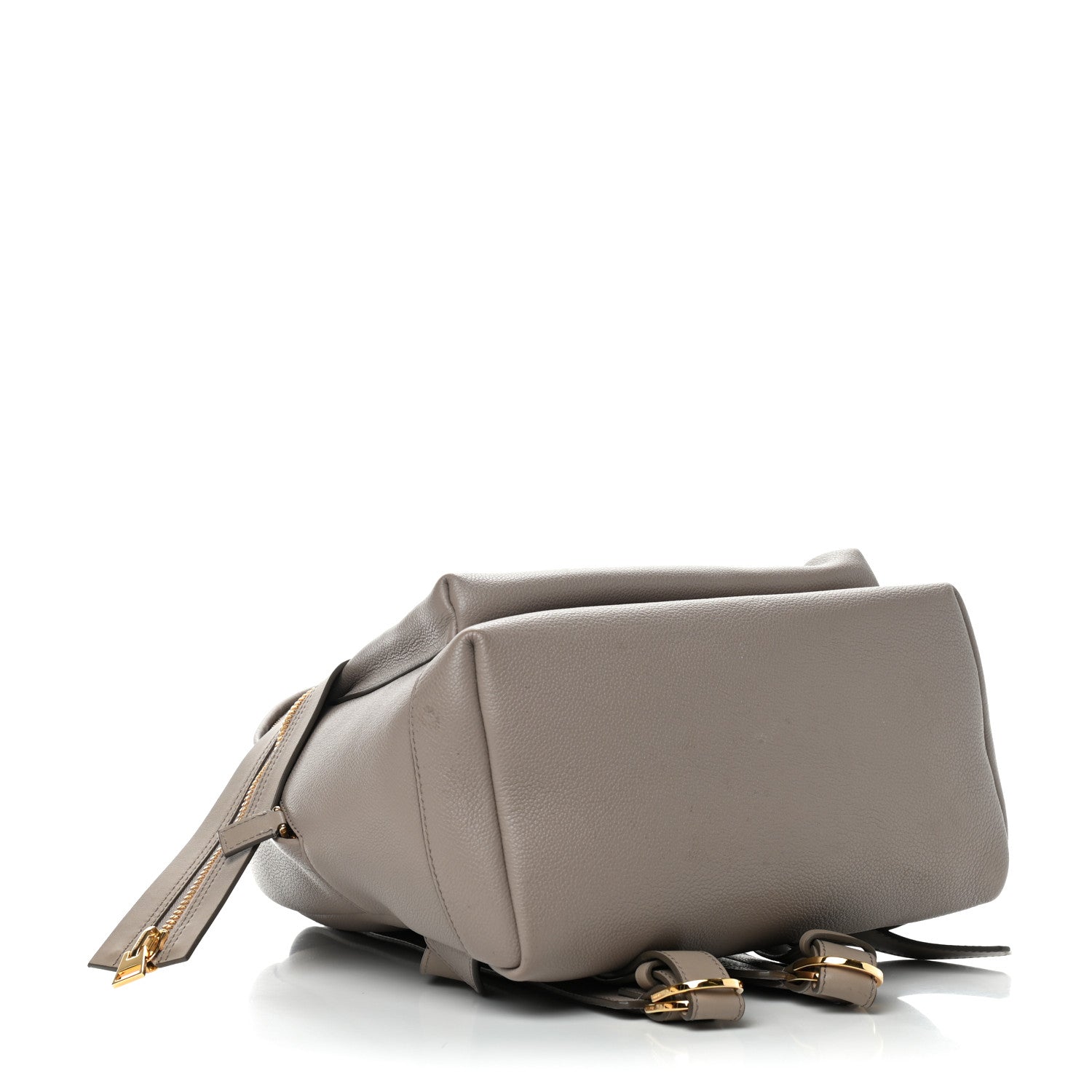 Tom Ford Grained Calfskin Epson Big Zip Backpack Taupe 4 of 8