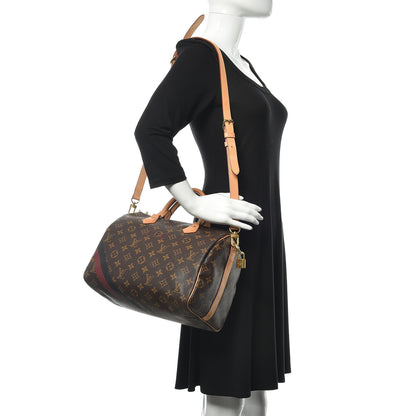 Louis Vuitton Monogram My LV Heritage Speedy Bandouliere 30 Bordeaux Black 2 of 14