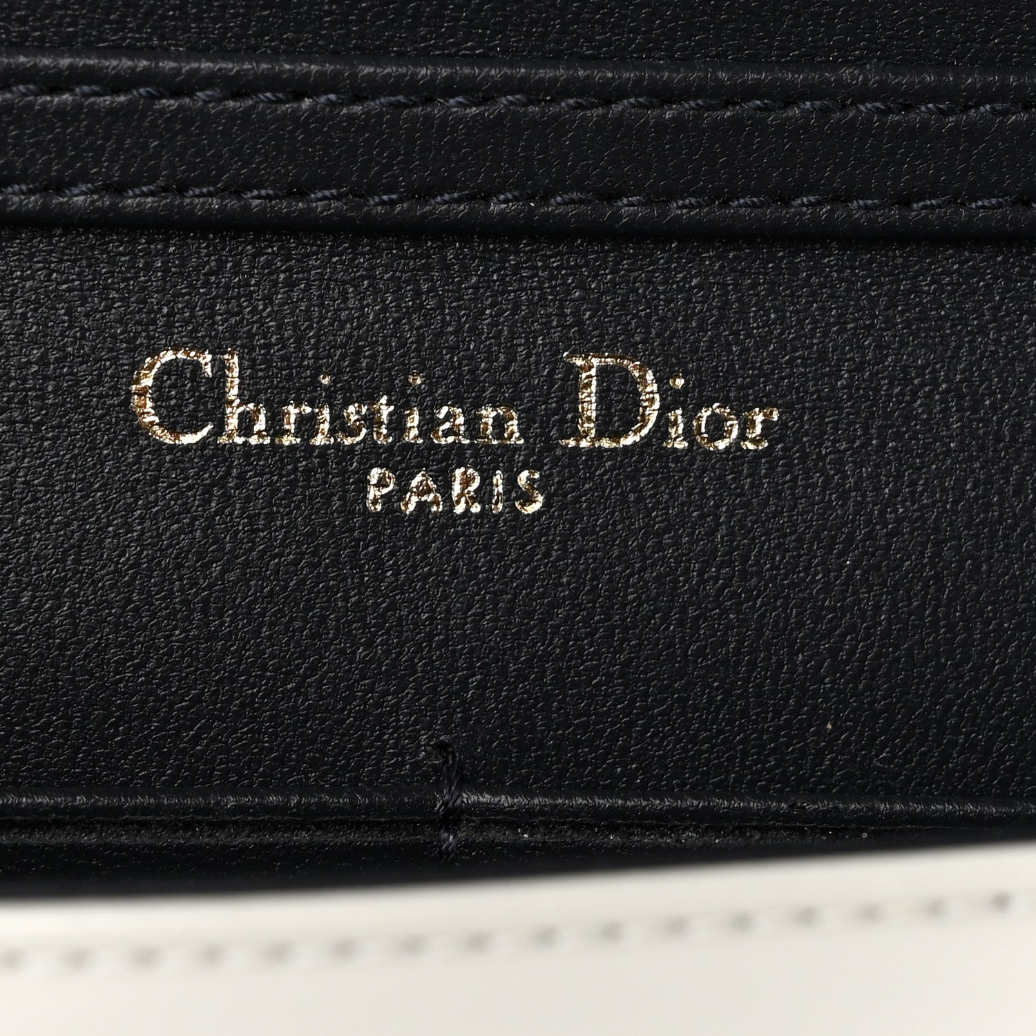 Christian Dior Patent Micro-Cannage Diorama Wallet on Chain Pouch Metallic White 6 of 9