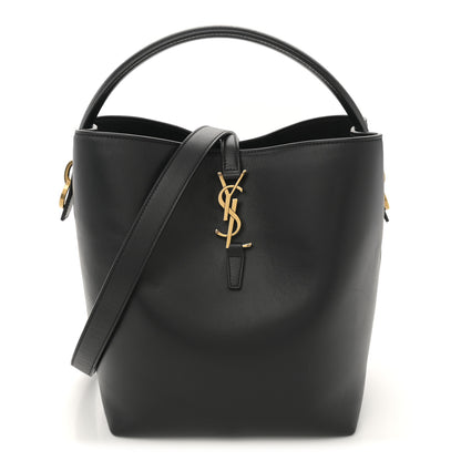 Saint Laurent Shiny Calfskin Le 37 Bucket Bag Black 1 of 13