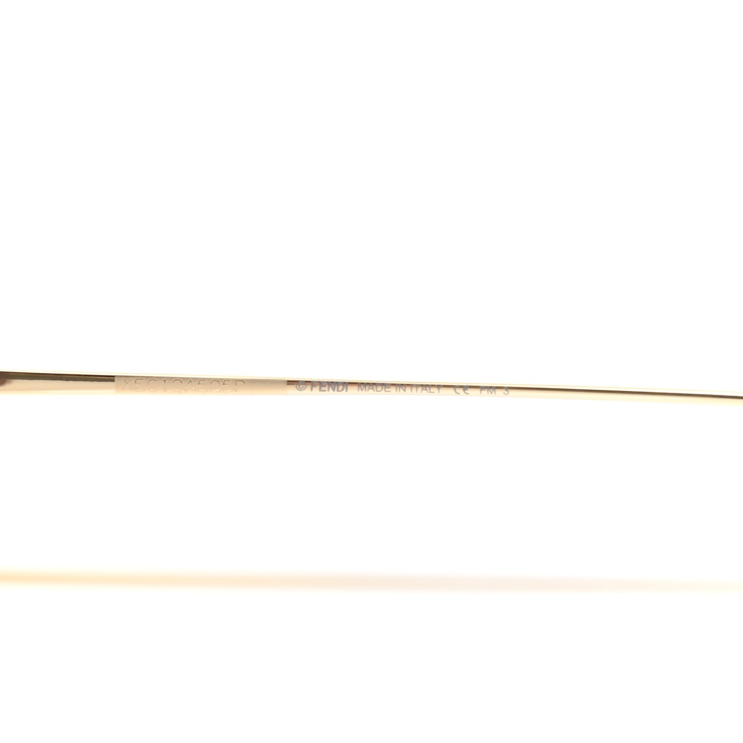 Metal Fendi Forever Aviator Sunglasses FF0407/G/S Gold