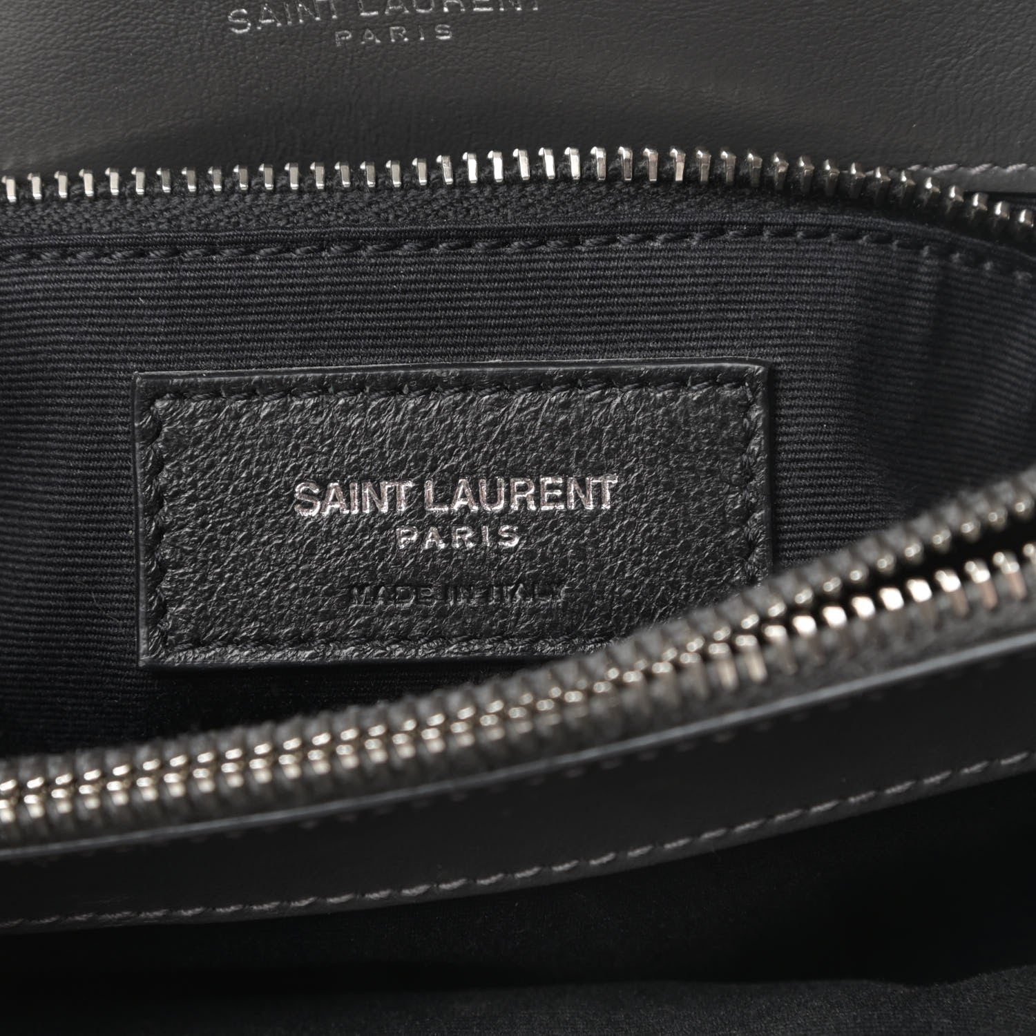 Saint Laurent Calfskin Y Quilted Monogram Medium Loulou Chain Satchel Asphalt 5 of 9