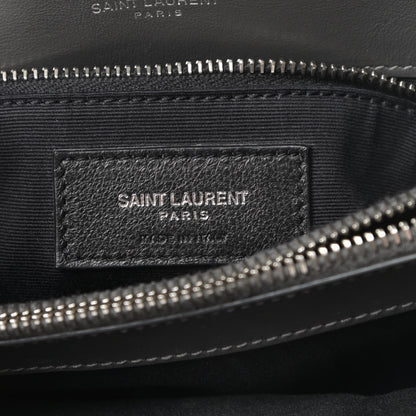 Saint Laurent Calfskin Y Quilted Monogram Medium Loulou Chain Satchel Asphalt 6 of 10