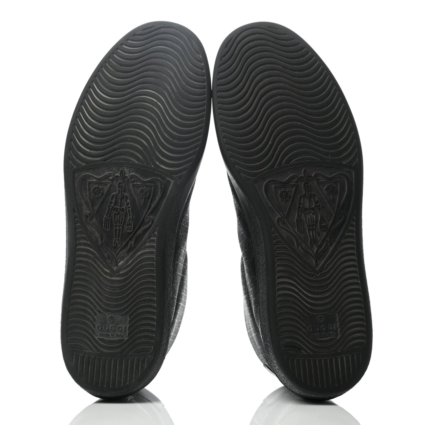 GG Supreme Monogram Miro Soft Tessuto Sneakers 7.5 Black Grey