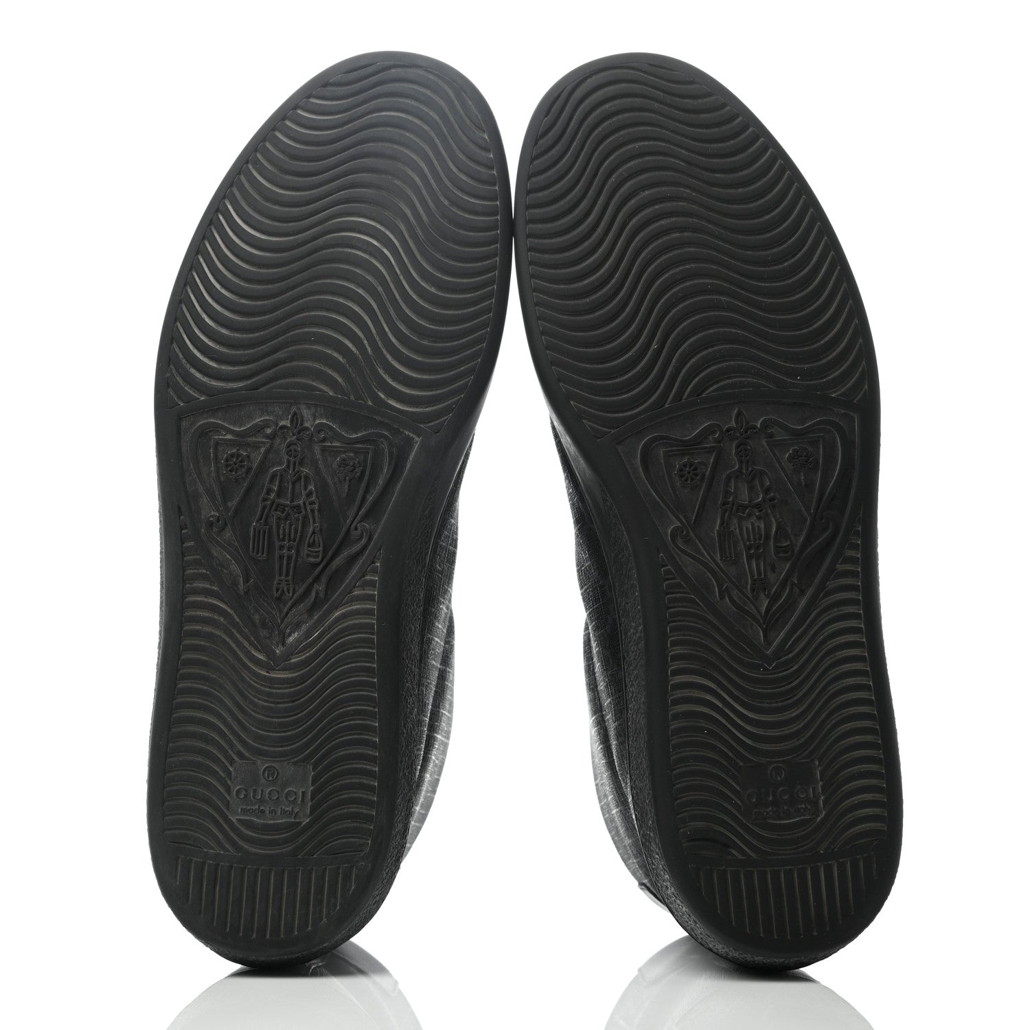 Gucci GG Supreme Monogram Miro Soft Tessuto Sneakers 7.5 Black Grey 4 of 7