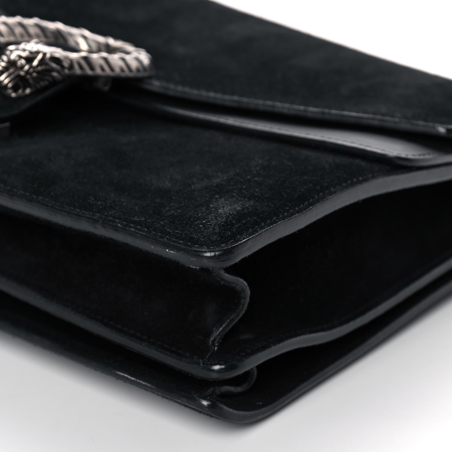 Gucci Suede Medium Dionysus Shoulder Bag Black 10 of 12