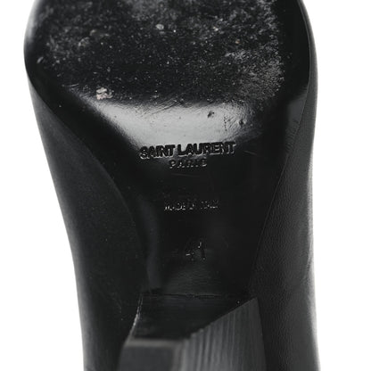 Saint Laurent Calfskin Niki 85 Wedge Booties 41 Black 7 of 7