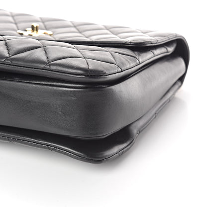 Chanel Lambskin Quilted Large Trendy CC Dual Handle Flap Bag Black 10 of 10