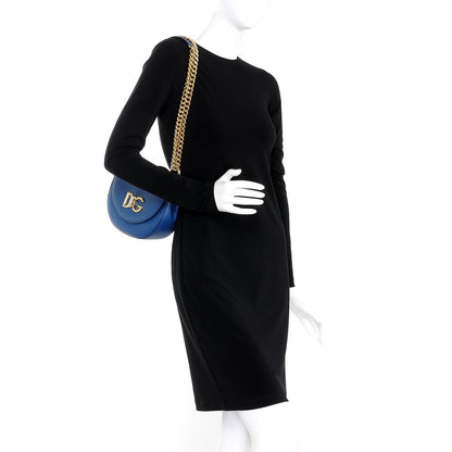 Dolce & Gabbana Calfskin Media Wifi Shoulder Bag Blue 3 of 9
