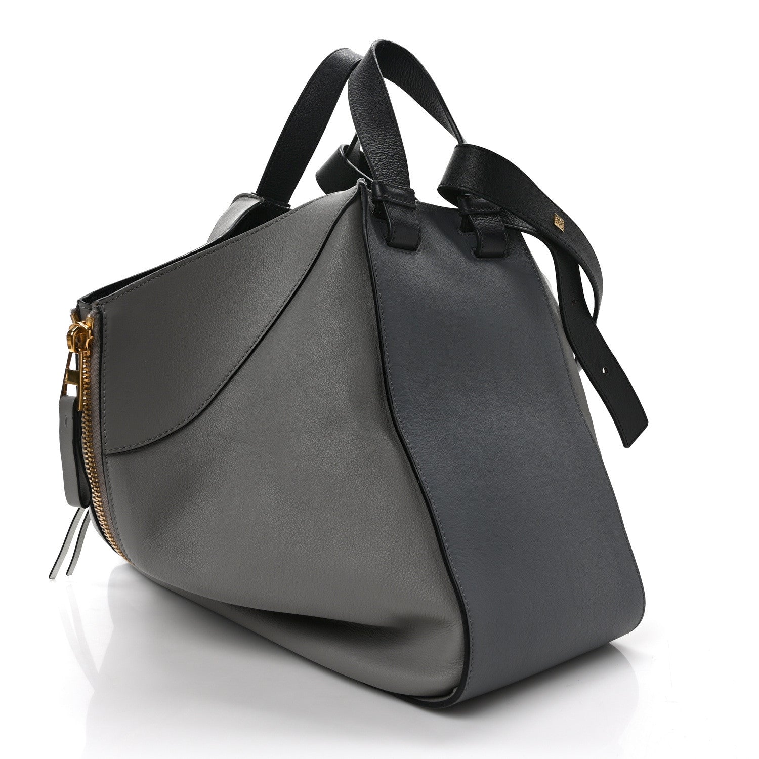 Loewe Calfskin Medium Hammock Shoulder Bag Grey Black 3 of 9