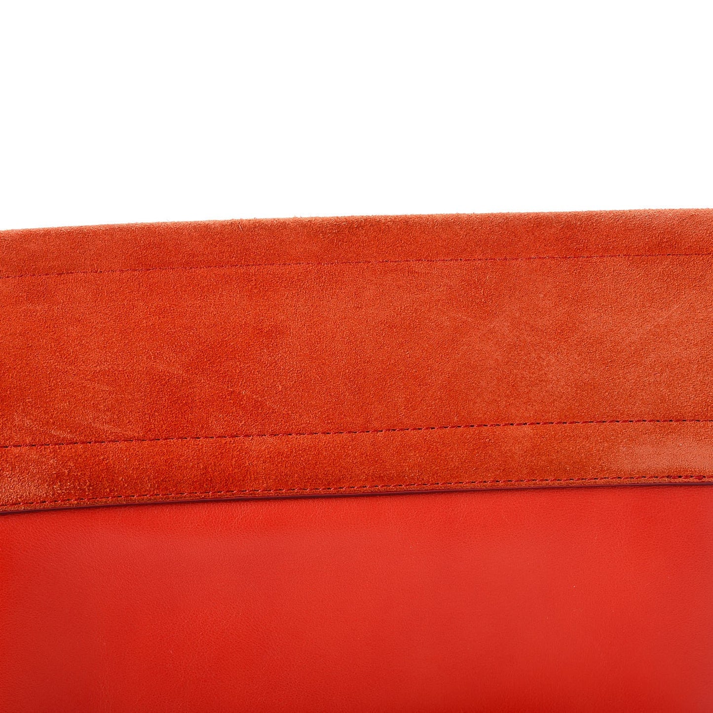Calfskin Suede Medium Faye Shoulder Bag Orange