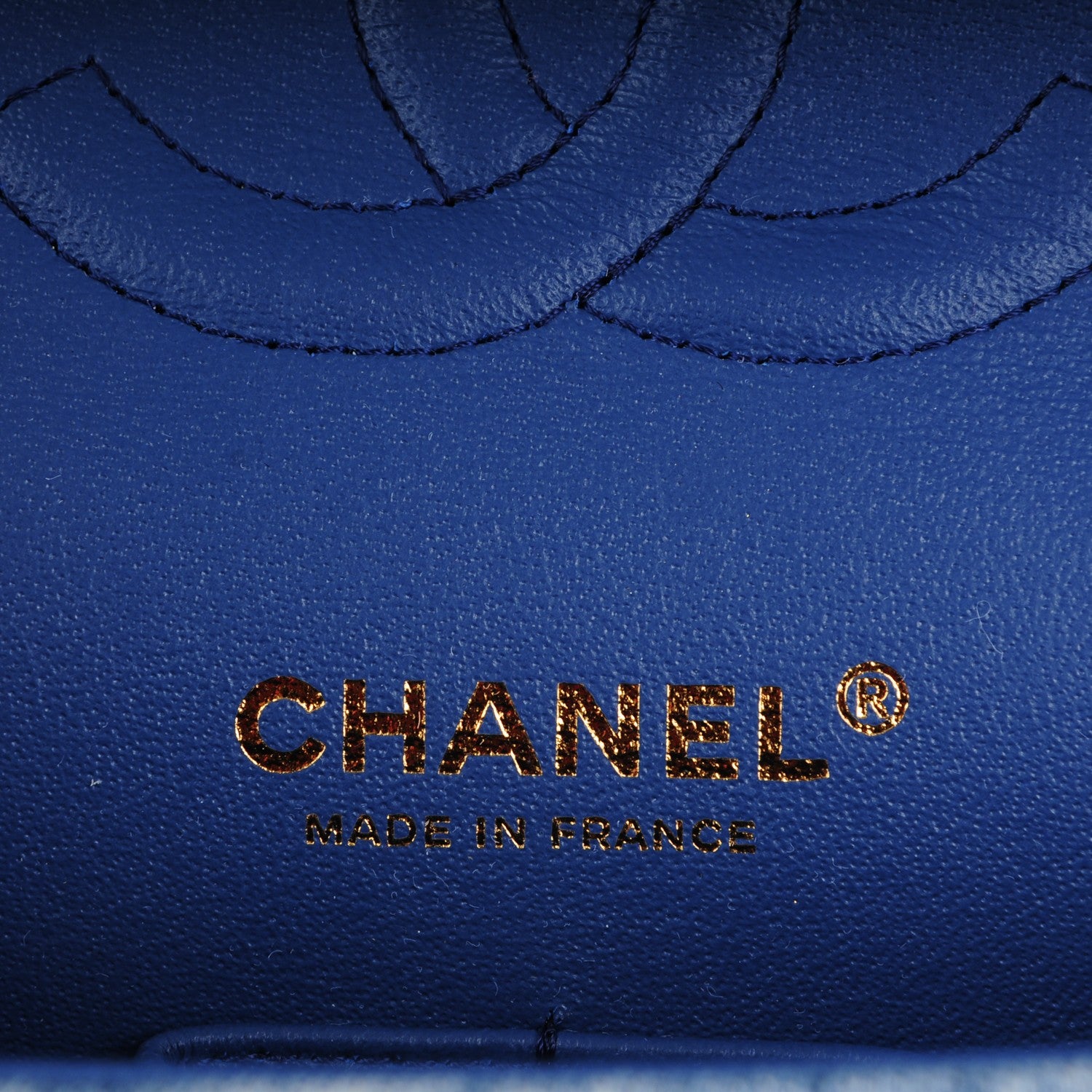 Chanel Denim Quilted Medium Double Flap Blue 6 of 7