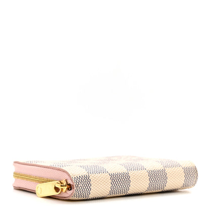 Louis Vuitton Damier Azur Zippy Coin Purse Rose Ballerine 4 of 6