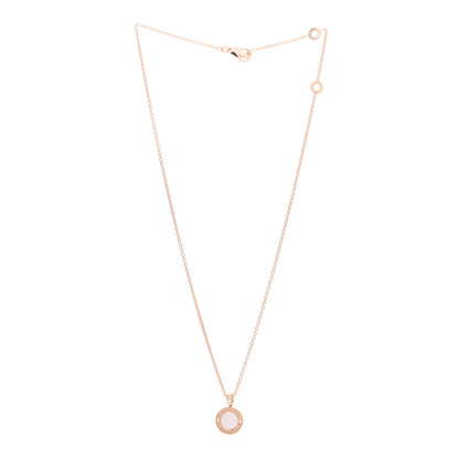 Bulgari 18K Rose Gold Diamond Mother of Pearl Carnelian BVLGARI BVLGARI Pendant Necklace 3 of 6