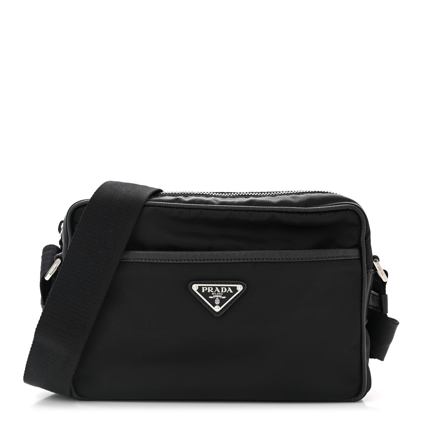 Tessuto Nylon Messenger Bag Black