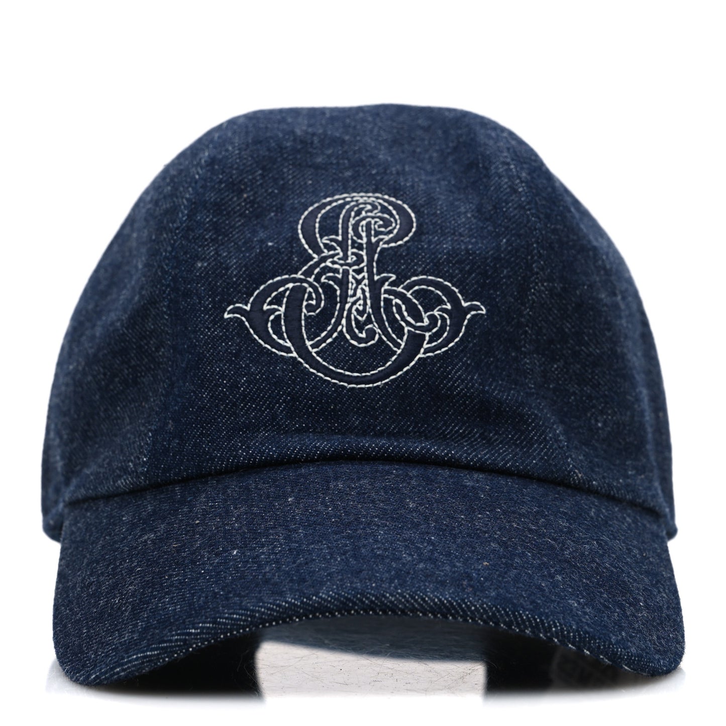 Denim Embroidered Davis Emile Hat 57 Indigo