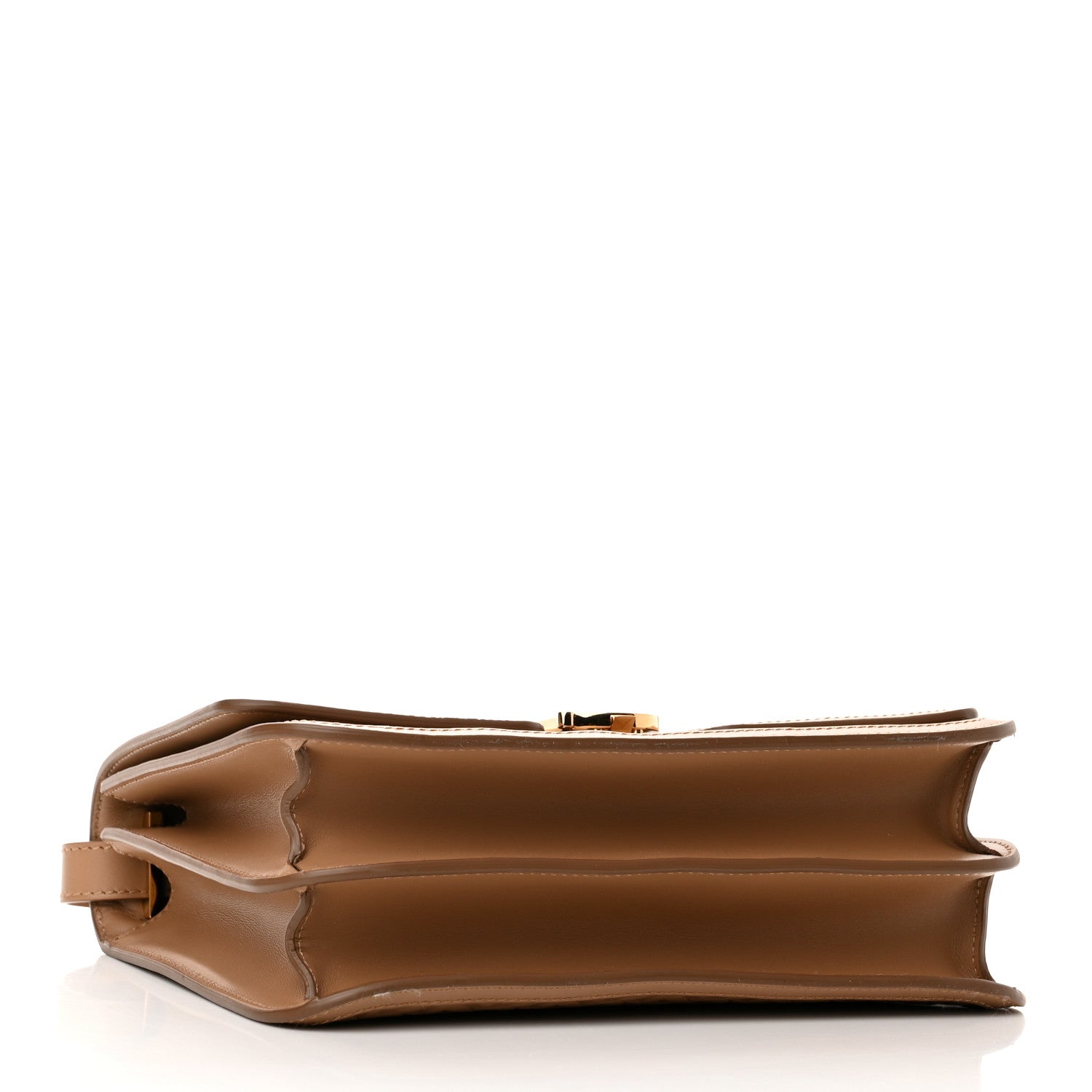 Burberry Calfskin Monogram Embossed Medium TB Bag Light Camel 4 of 10