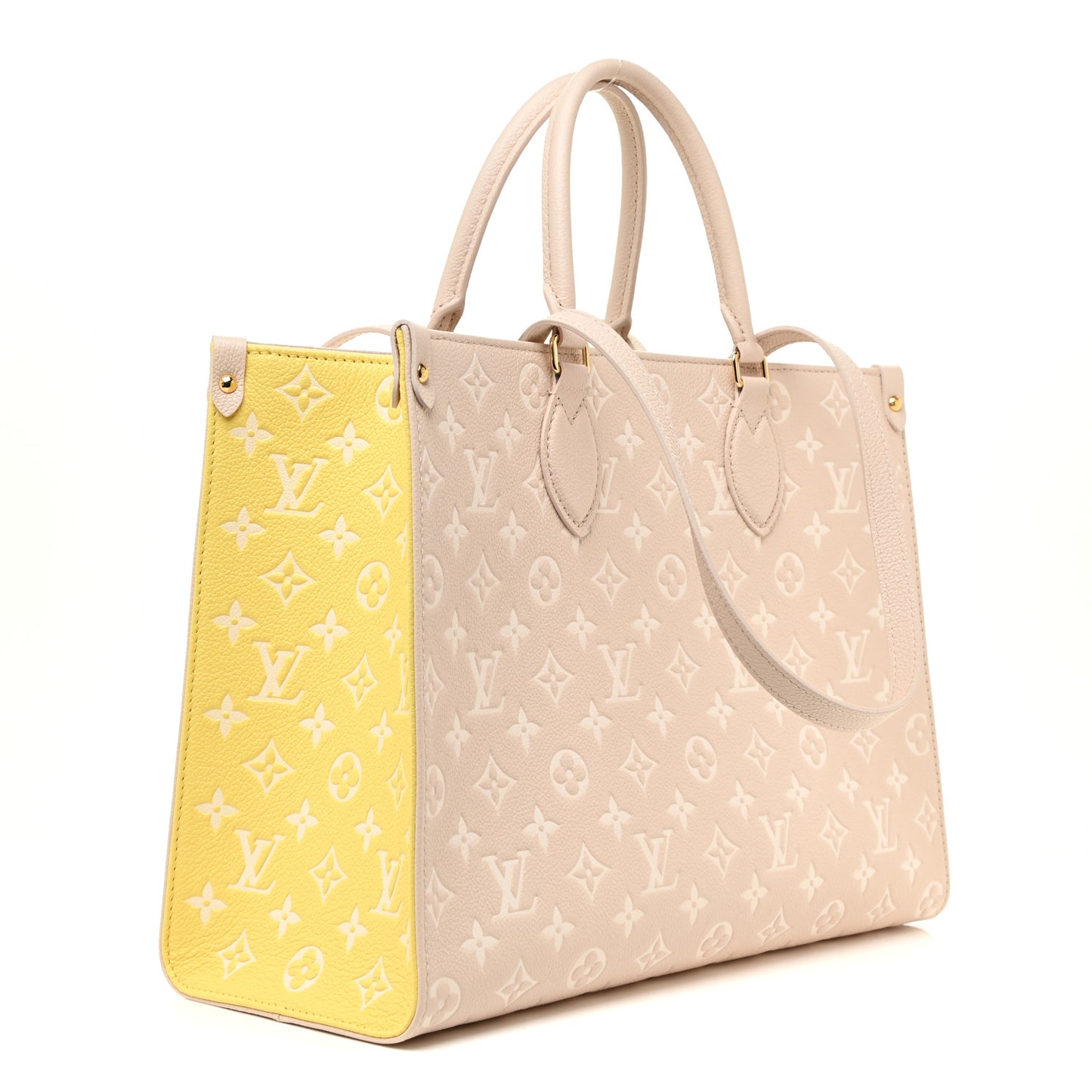 Empreinte Monogram Spring In The City Onthego MM Beige Pink Yellow