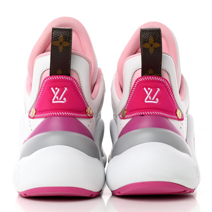 Louis Vuitton Calfskin Technical Nylon LV Archlight Sneaker 39 White Pink Gray 5 of 20