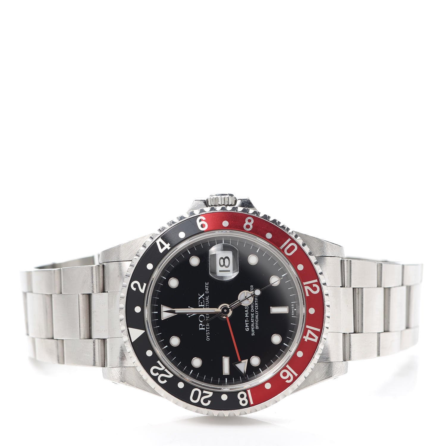 Rolex Stainless Steel 40mm Oyster Perpetual Date GMT Master II Coke Watch 16710 2 of 6