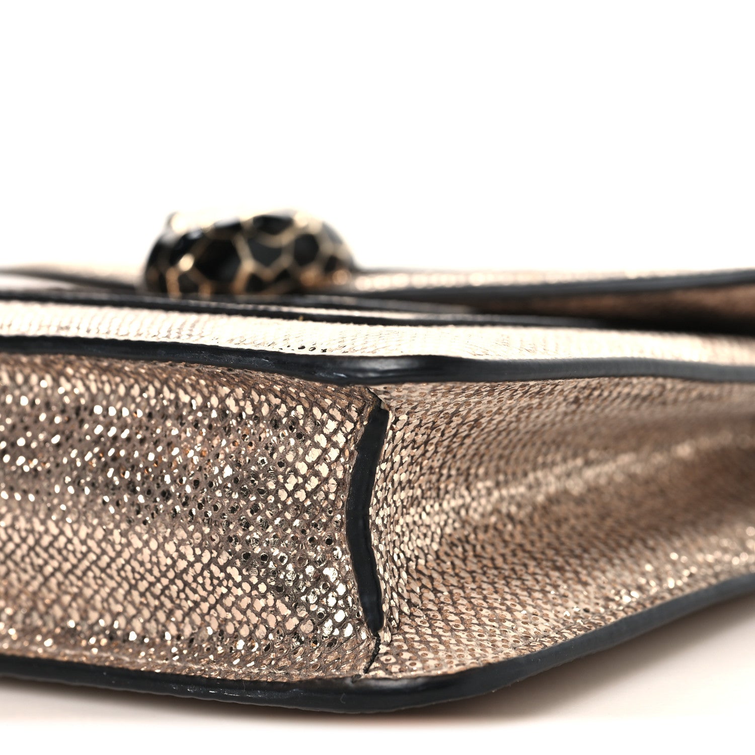 Bulgari Metallic Karung Serpenti Forever Top Handle Gold 9 of 9