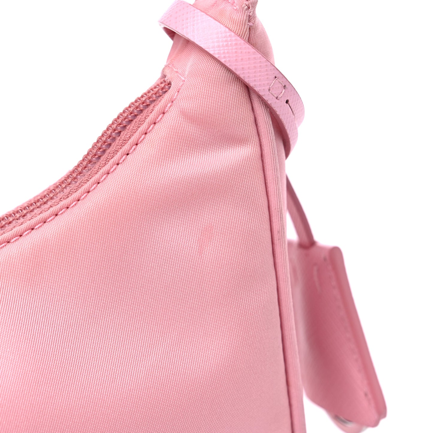 Tessuto Nylon Saffiano Mini Re-Edition 2000 Bag Rosa