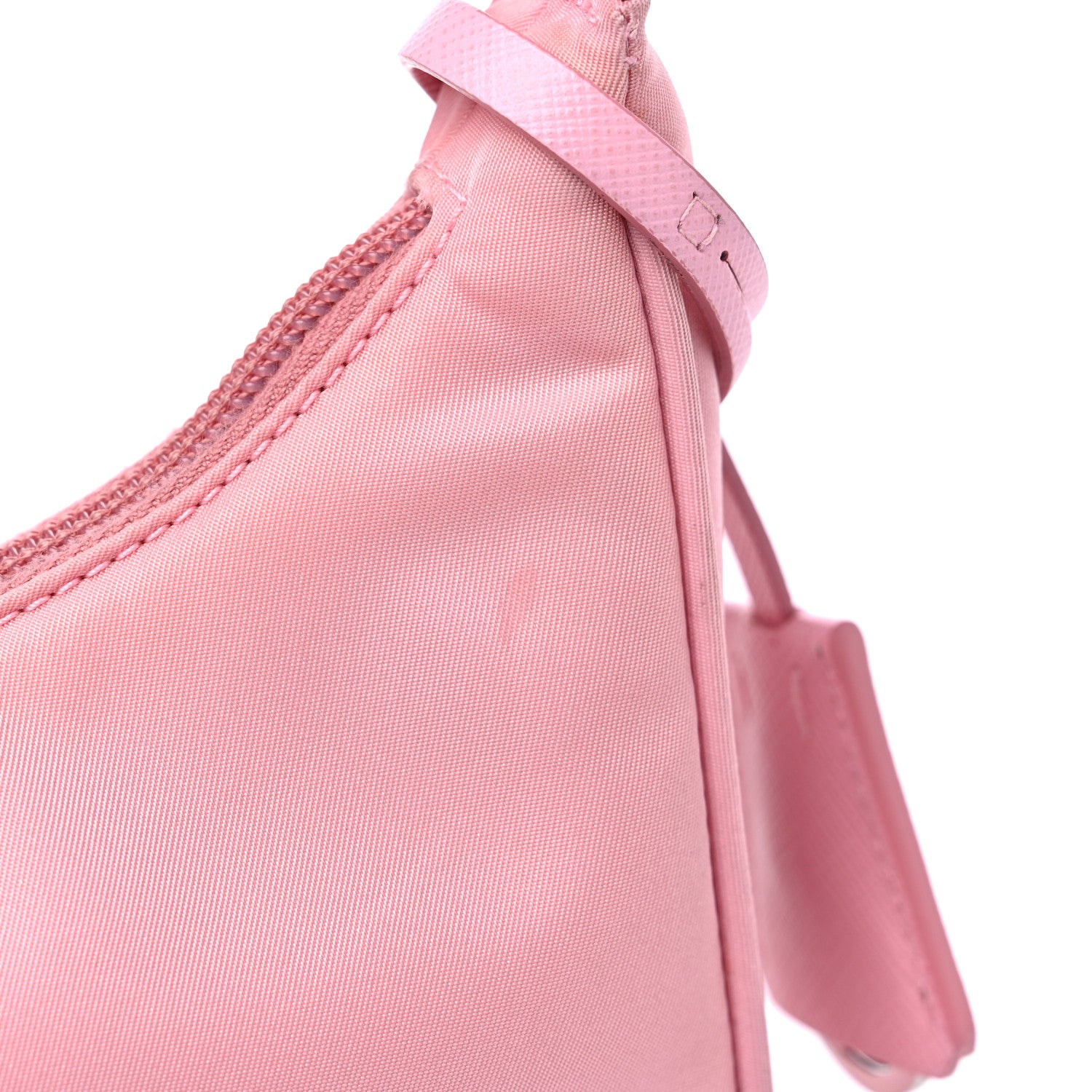 Prada Tessuto Nylon Saffiano Mini Re-Edition 2000 Bag Rosa 10 of 11