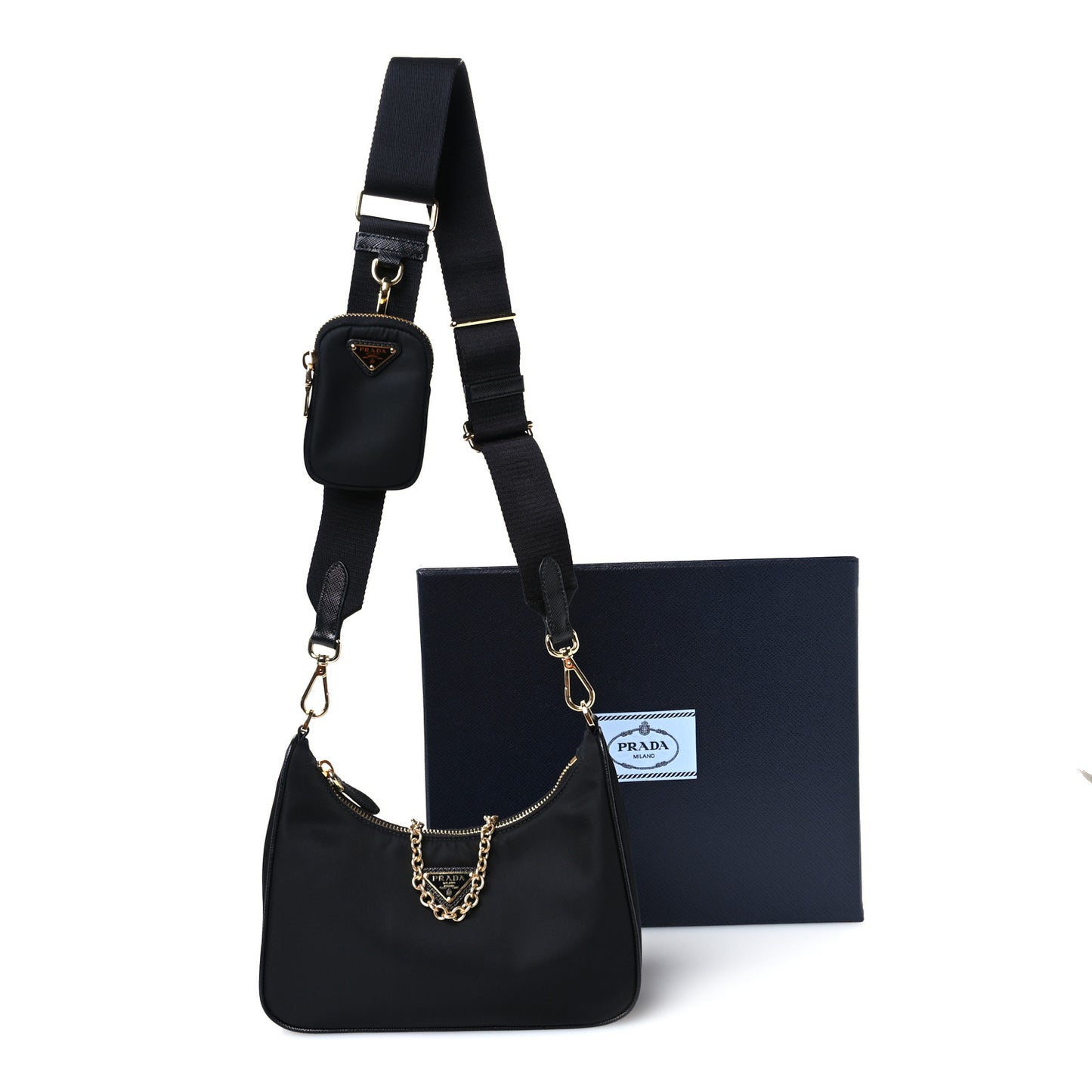 Nylon Re-Edition 2005 Shoulder Bag Black