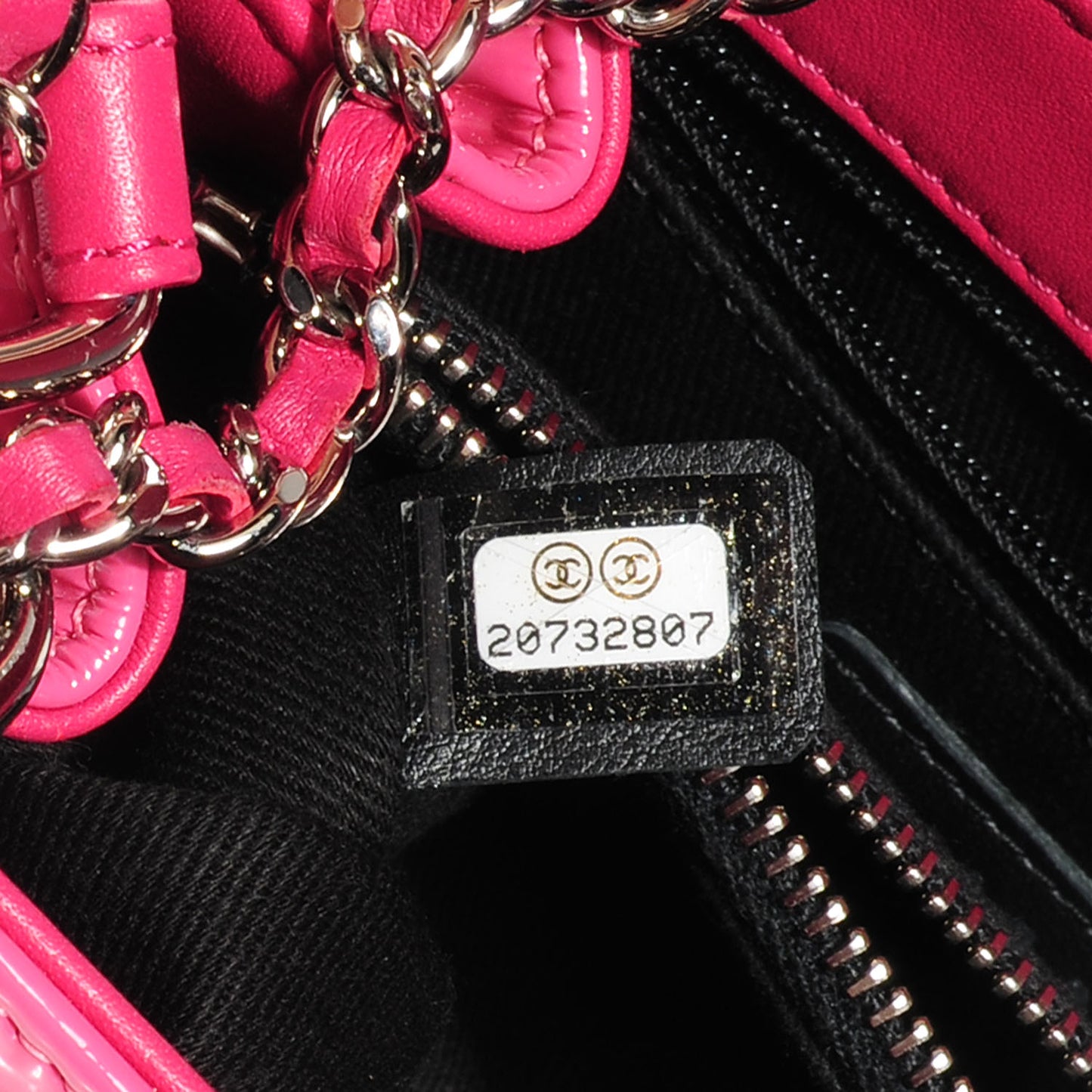 Patent Quilted Coco Shine Small Accordion Flap Pink