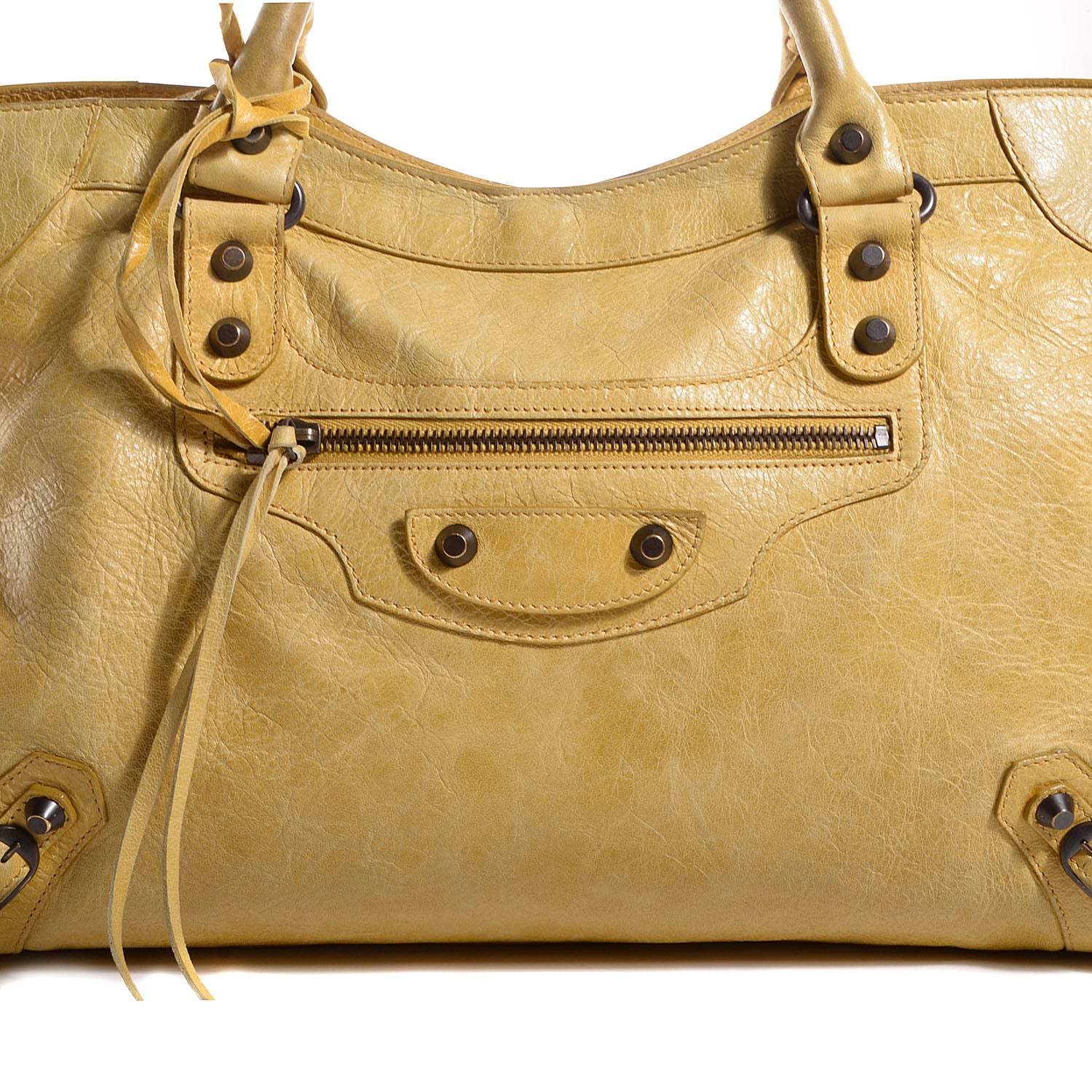 Balenciaga Agneau Classic Hardware City Moutarde 12 of 12