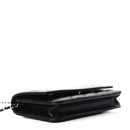 Chanel Caviar Quilted Wallet On Chain WOC Black 4 of 12