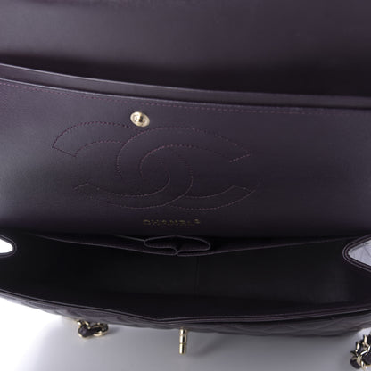 Chanel Lambskin Quilted Jumbo Double Flap Purple 5 of 9
