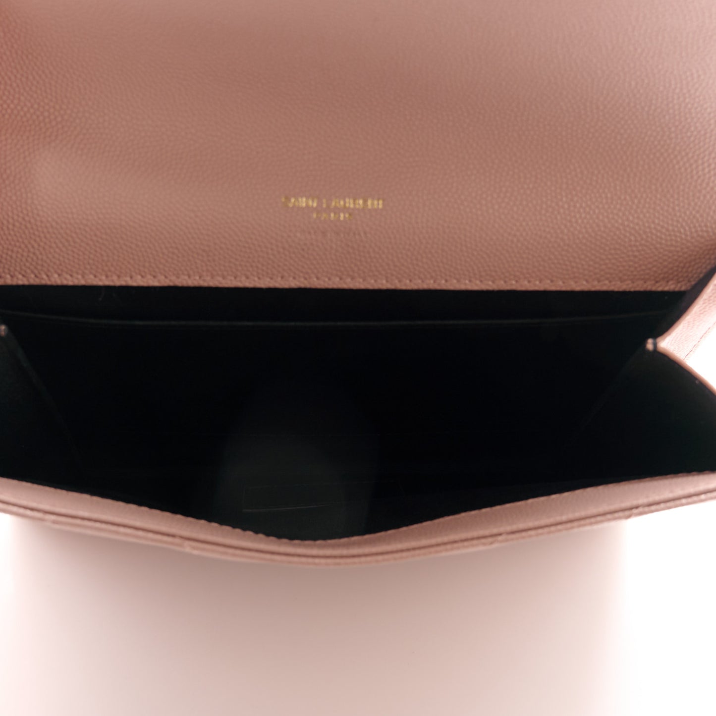 Grain De Poudre Matelasse Chevron Monogram Envelope Clutch Pink