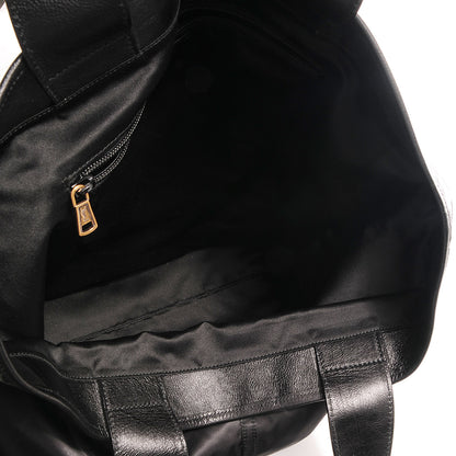 Saint Laurent Satin Tanger Tote Black 5 of 10