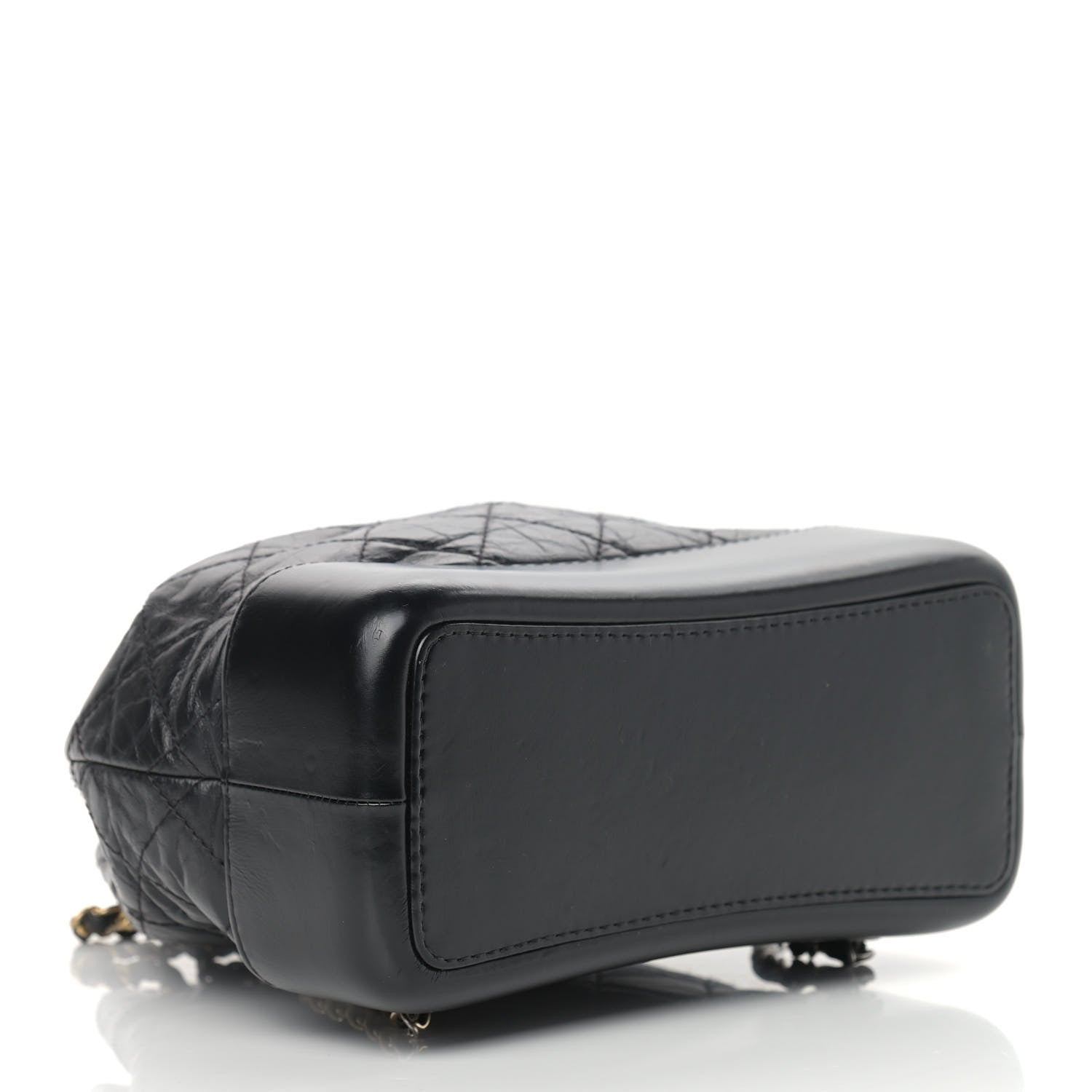 Chanel Aged Calfskin Quilted Small Gabrielle Backpack Black 4 of 12