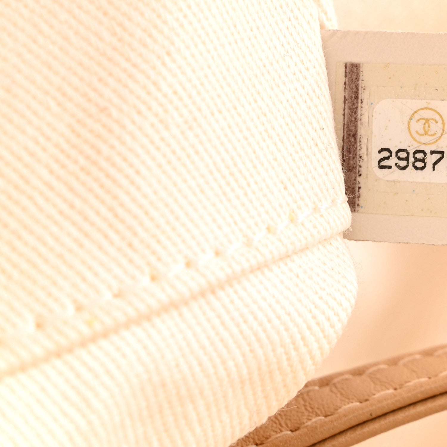 Chanel Canvas Pearl Medium Deauville Tote Ecru Beige 7 of 13