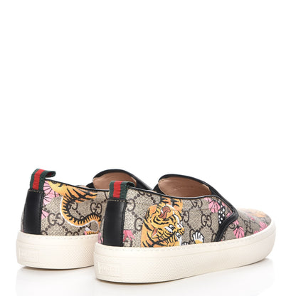 Gucci GG Supreme Monogram Bengal Womens Dublin Slip On Sneakers 38.5 Beige Pink 4 of 10