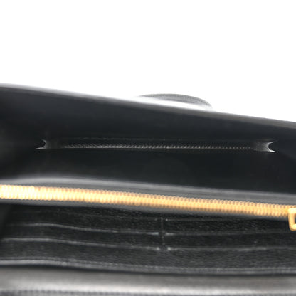 Tom Ford Calfskin T Clasp Tara Wallet On Strap Black 5 of 16