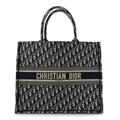 Christian Dior Oblique Large Book Tote Blue Multicolor 1 of 10