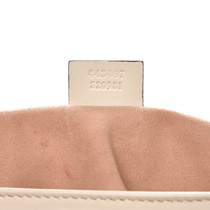 Gucci Calfskin Matelasse Small GG Marmont Shoulder Bag White 6 of 11