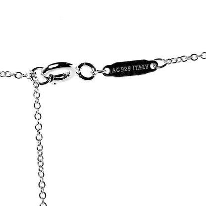 Tiffany Sterling Silver Large T Smile Pendant Necklace 5 of 5