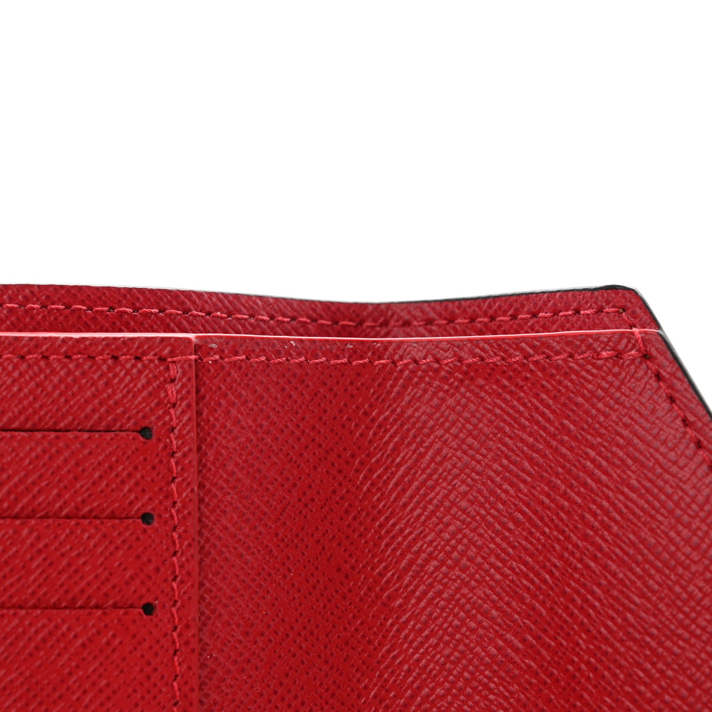 Damier Ebene Victorine Wallet Red