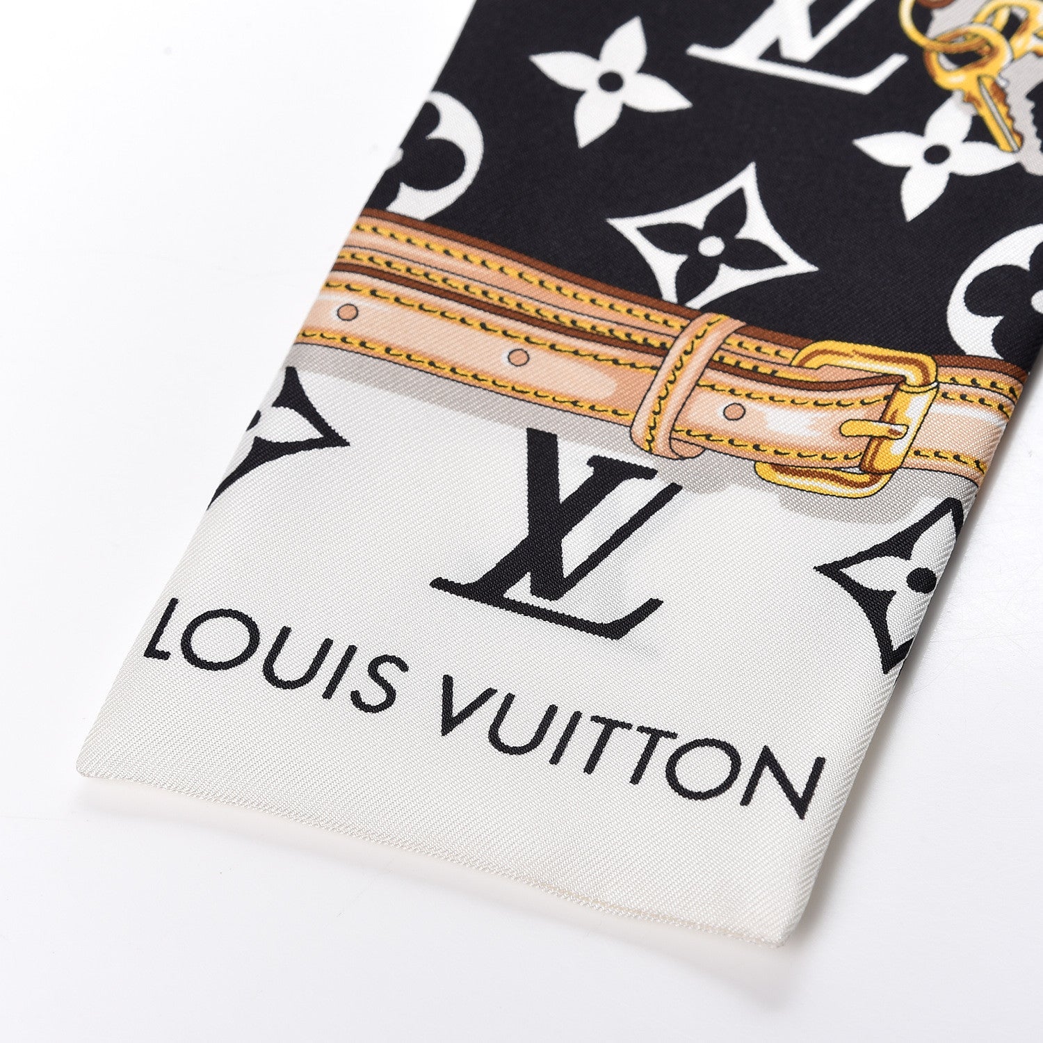 Louis Vuitton Silk Monogram Confidential Bandeau Black 4 of 5