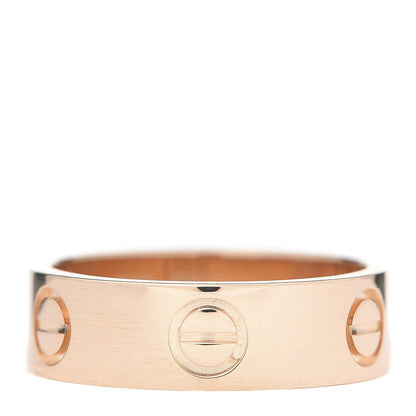 Cartier 18K Pink Gold 5.5mm LOVE Ring 51 5.75 1 of 5