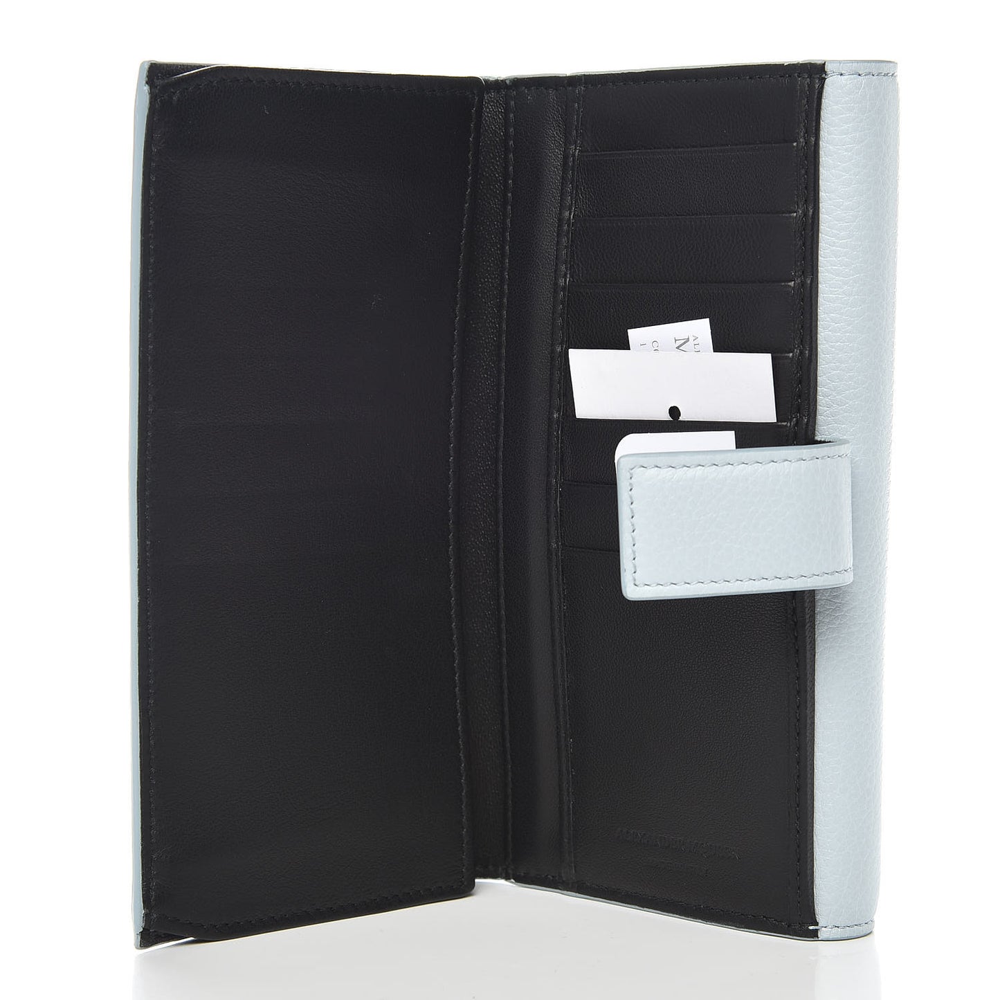 Calfskin Skull Continental Wallet Duck Egg