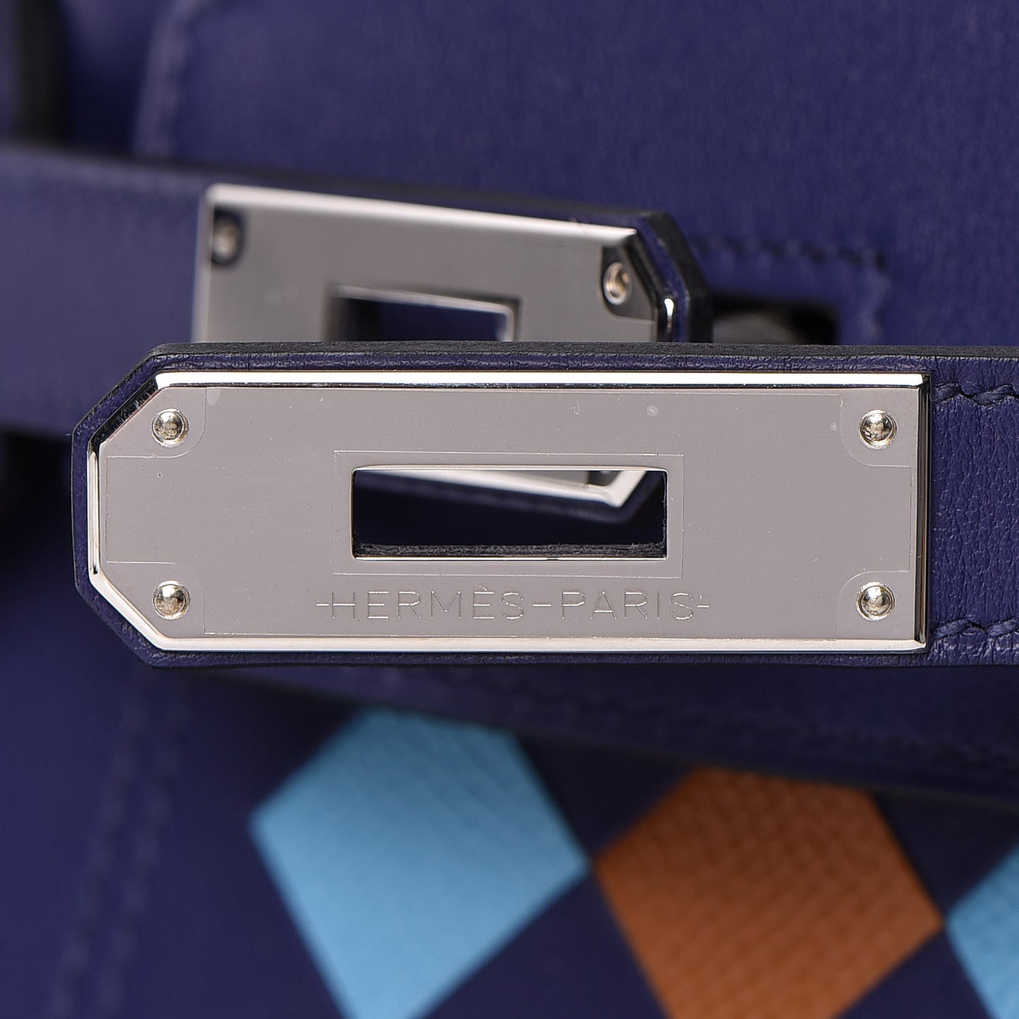Swift Epsom Tressage Birkin 30 Bleu Encre Bleu Du Nord Gold