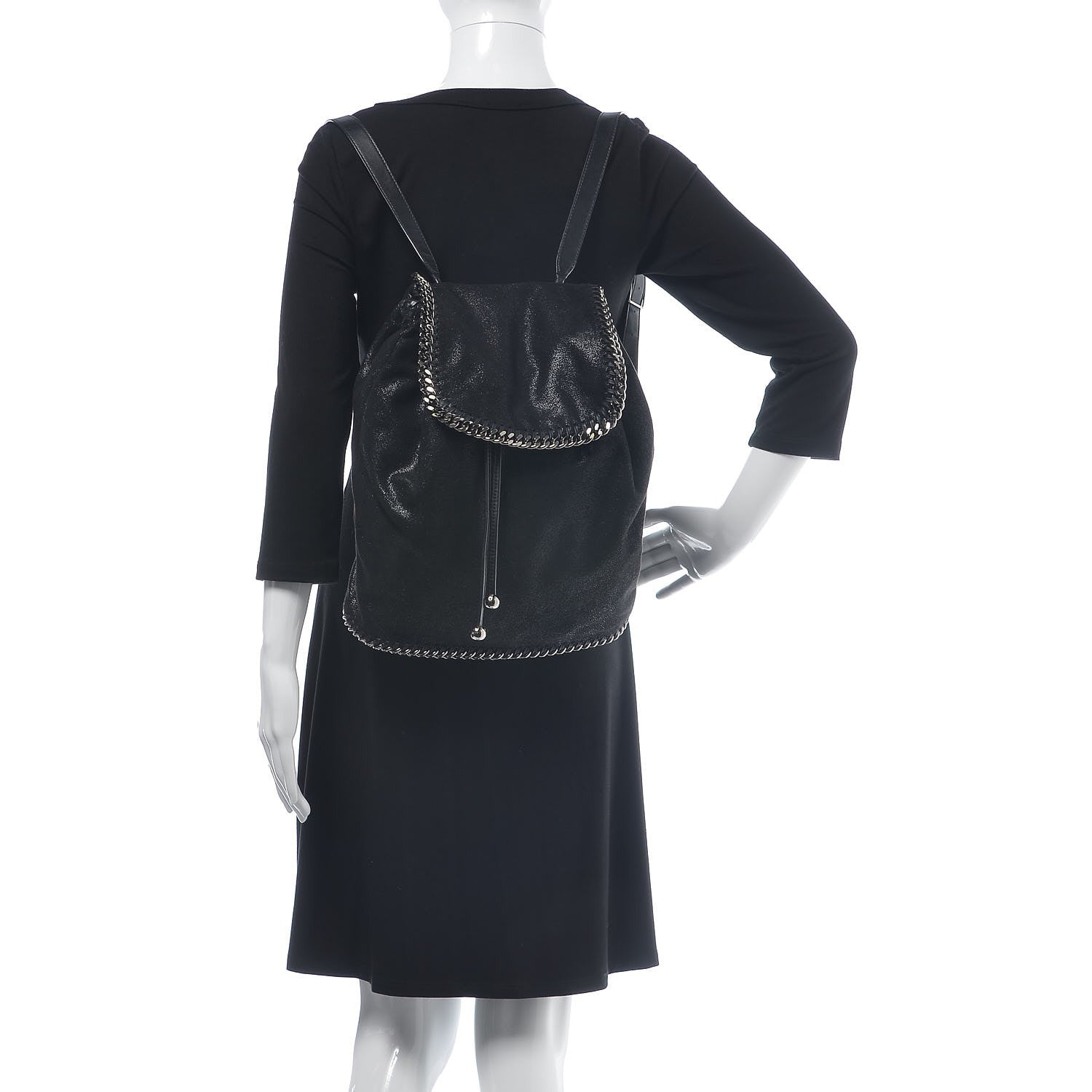 Stella McCartney Shaggy Deer Falabella Backpack Black 2 of 8